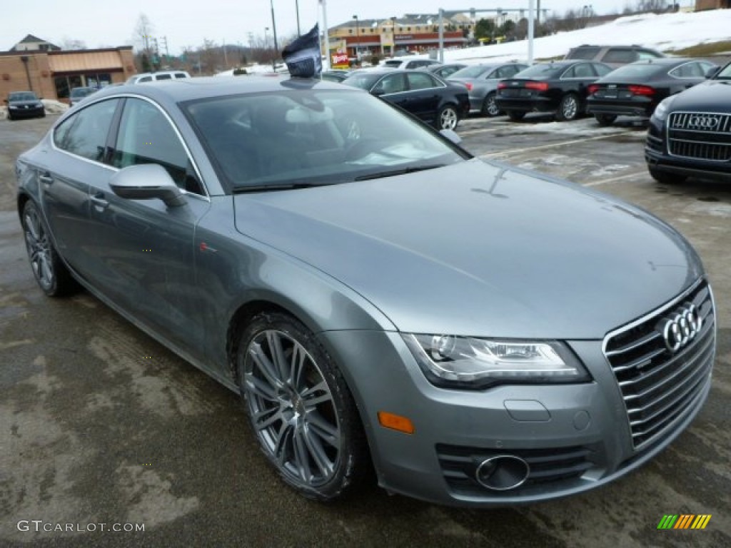 Quartz Grey Metallic 2012 Audi A7 3.0T quattro Premium Exterior Photo #90250938