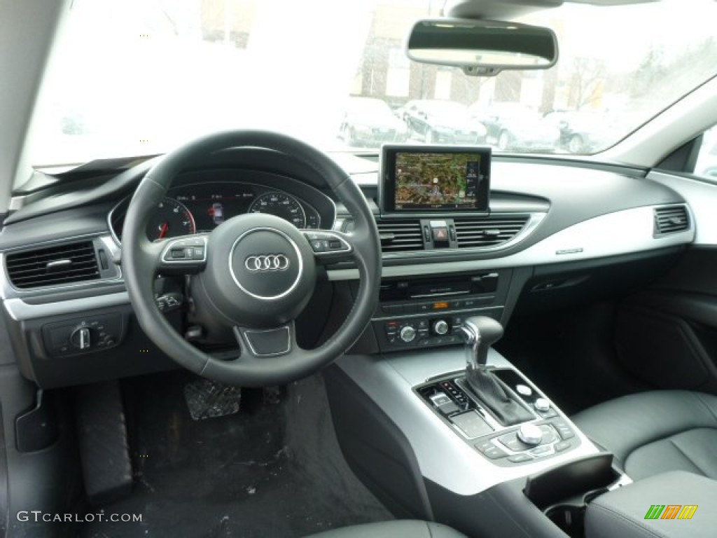 2012 Audi A7 3.0T quattro Premium Black Dashboard Photo #90251031