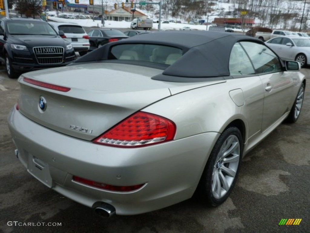 2009 6 Series 650i Convertible - Moonstone Metallic / Cream Beige Dakota Leather photo #5