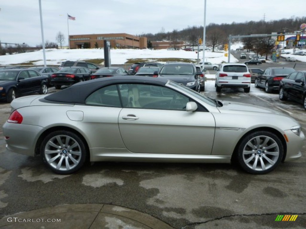 2009 6 Series 650i Convertible - Moonstone Metallic / Cream Beige Dakota Leather photo #6