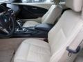 2009 BMW 6 Series Cream Beige Dakota Leather Interior Front Seat Photo