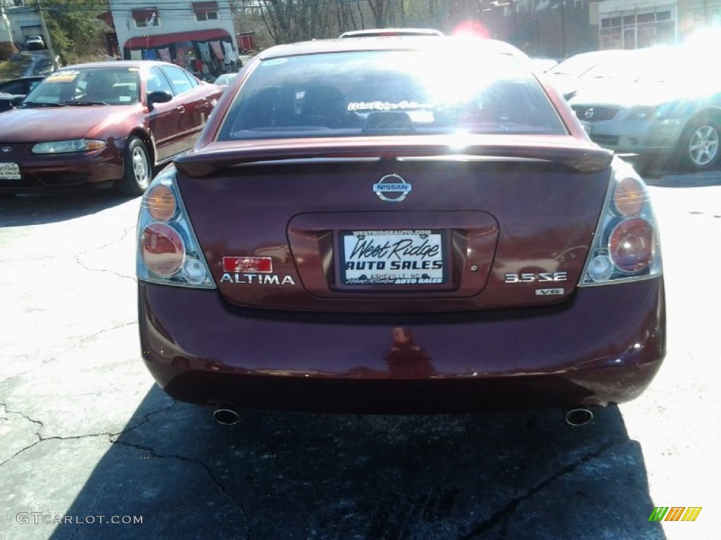 2002 Altima 3.5 SE - Nouveau Ruby / Blond Beige photo #8