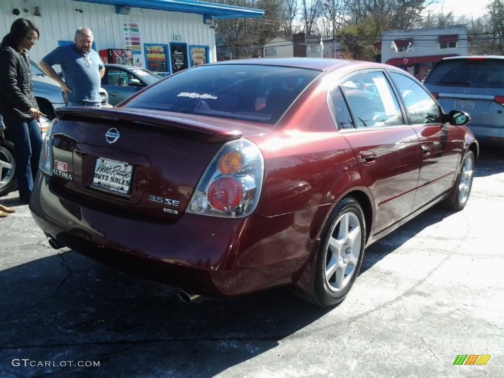 2002 Altima 3.5 SE - Nouveau Ruby / Blond Beige photo #10