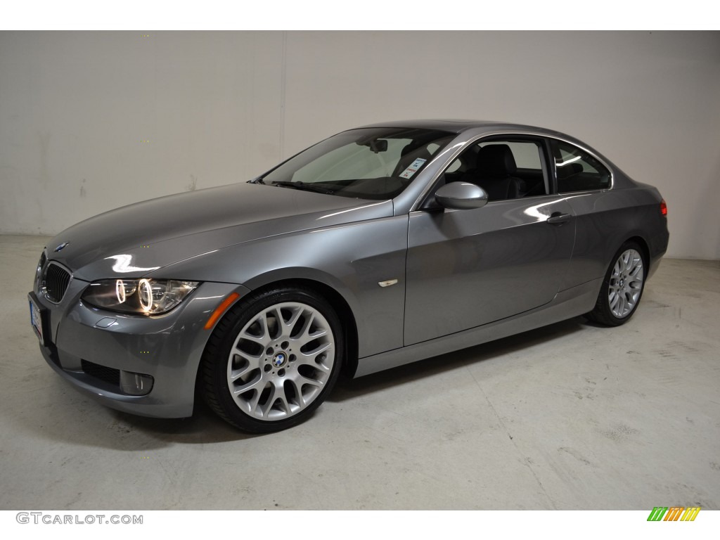 2008 3 Series 328i Coupe - Space Grey Metallic / Black photo #9