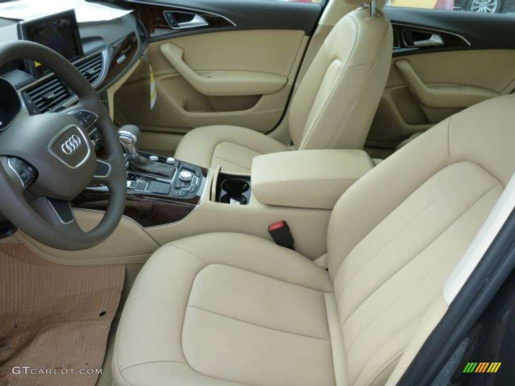 2014 A6 3.0T quattro Sedan - Oolong Gray Metallic / Velvet Beige photo #8