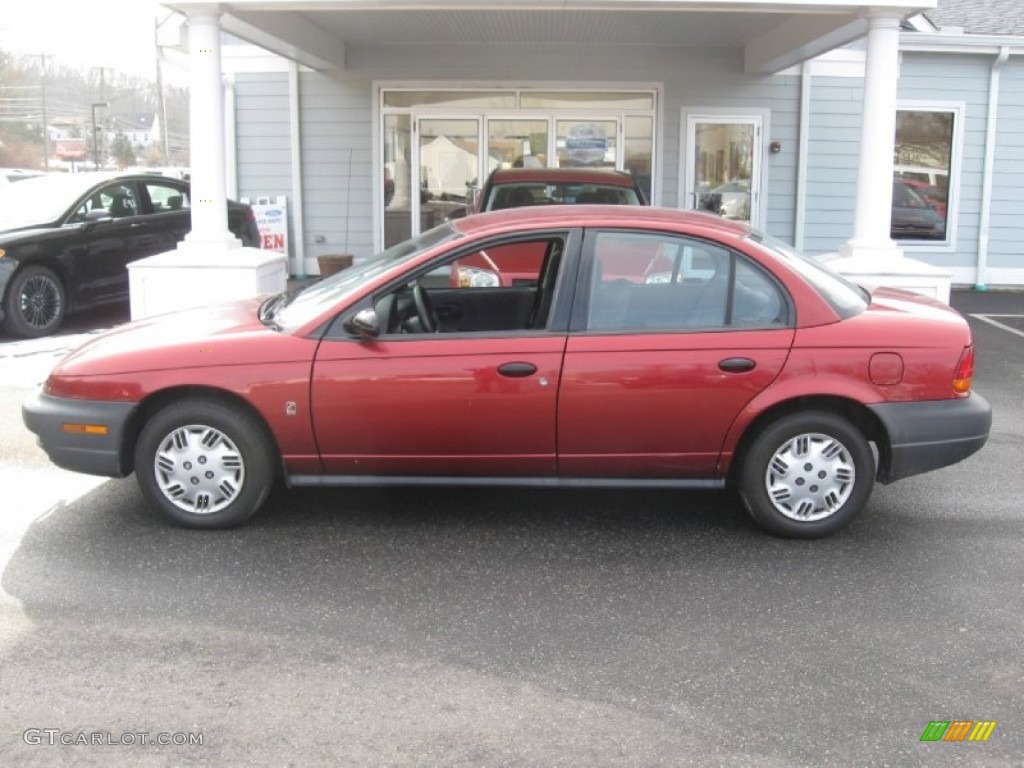 1997 S Series SL1 Sedan - Medium Red / Gray photo #4