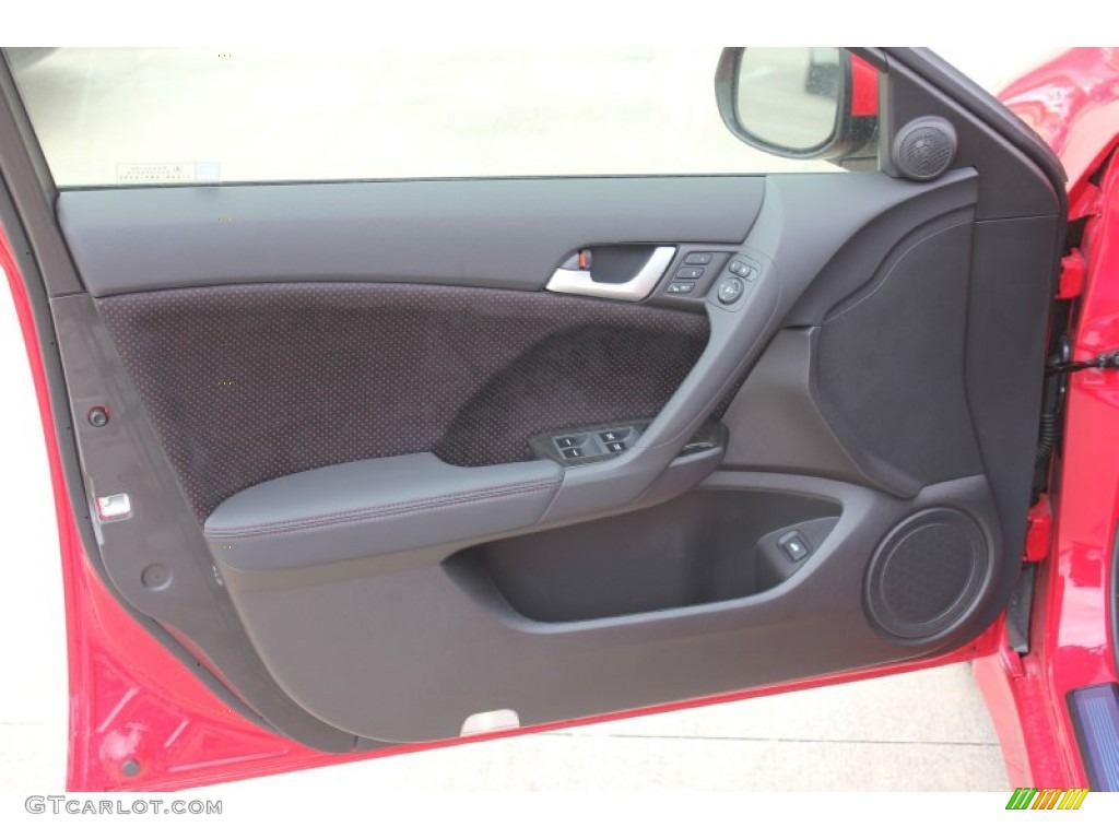 2014 Acura TSX Special Edition Sedan Ebony Door Panel Photo #90252900