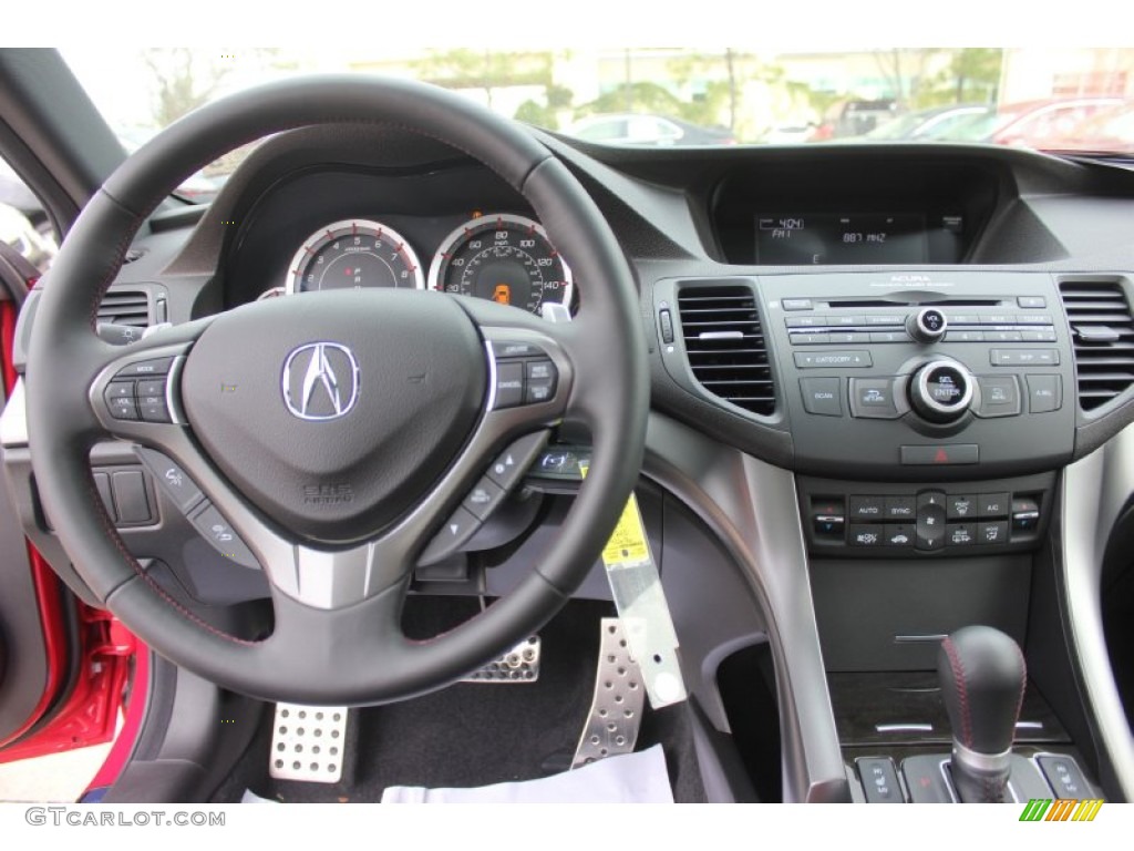 2014 Acura TSX Special Edition Sedan Ebony Dashboard Photo #90253140