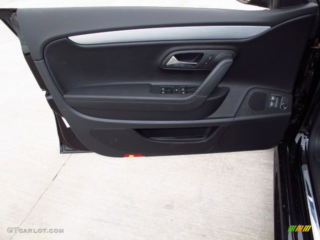 2014 Volkswagen CC R-Line Black Door Panel Photo #90253230
