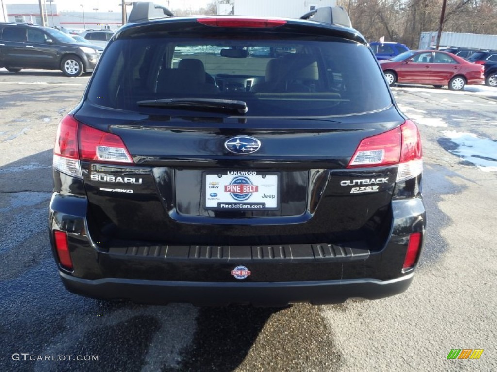 2011 Outback 2.5i Premium Wagon - Crystal Black Silica / Warm Ivory photo #8