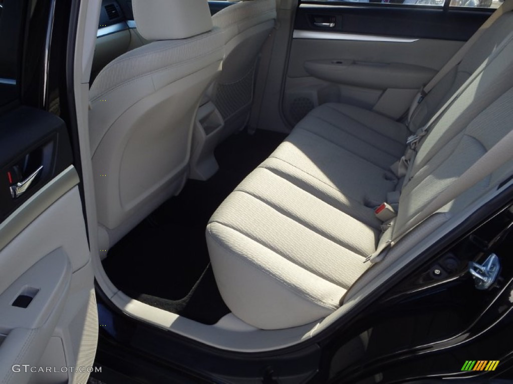 2011 Outback 2.5i Premium Wagon - Crystal Black Silica / Warm Ivory photo #11