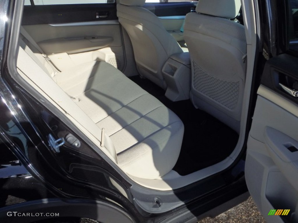 2011 Outback 2.5i Premium Wagon - Crystal Black Silica / Warm Ivory photo #12