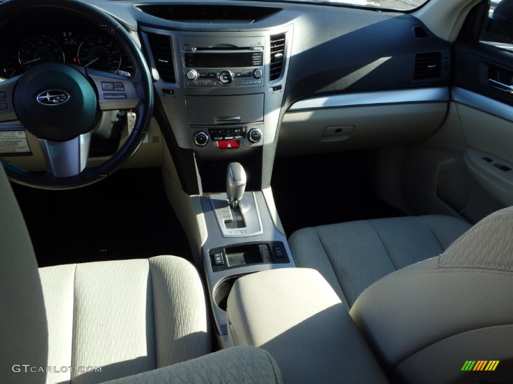 2011 Outback 2.5i Premium Wagon - Crystal Black Silica / Warm Ivory photo #14