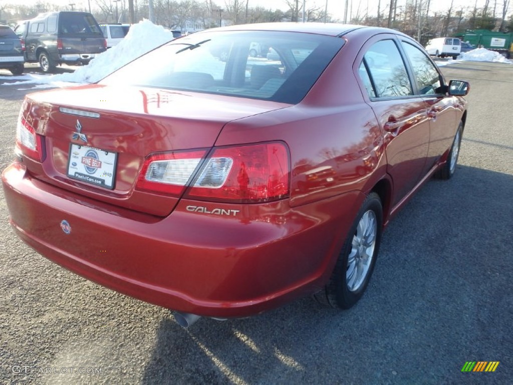 2009 Galant ES - Rave Red Pearl / Medium Gray photo #4