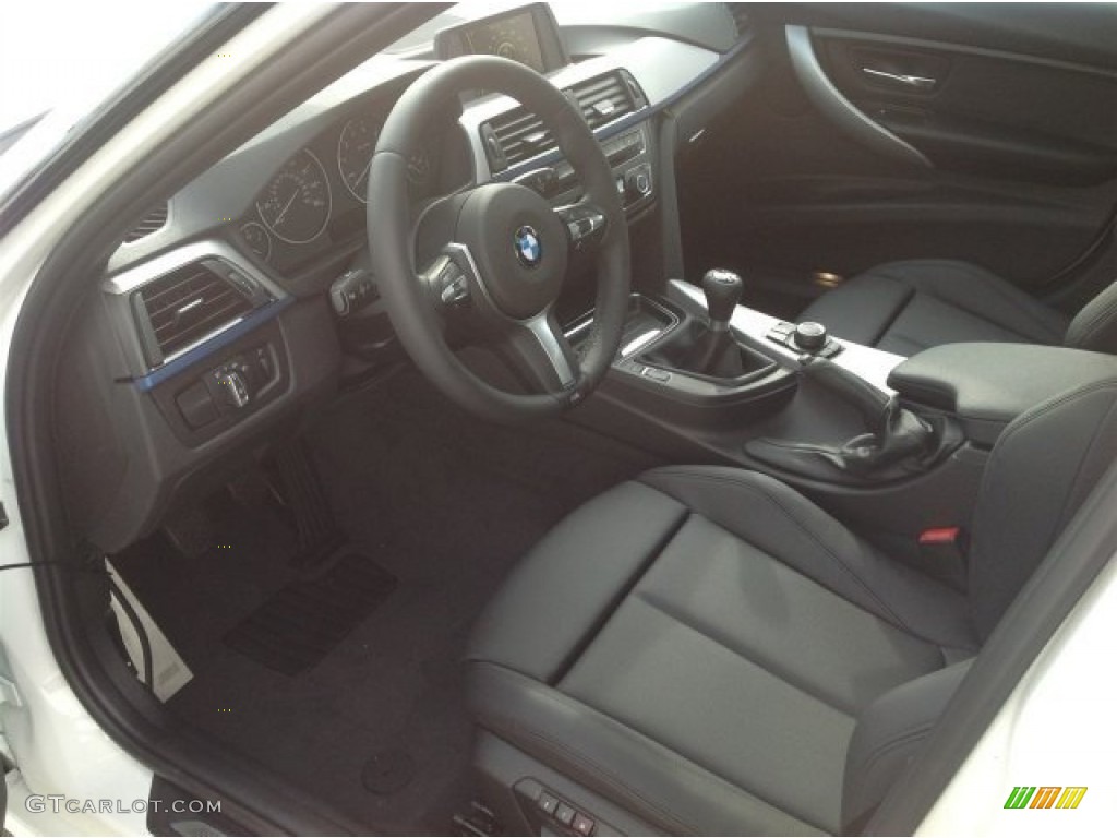 Black Interior 2014 BMW 3 Series 335i Sedan Photo #90256314