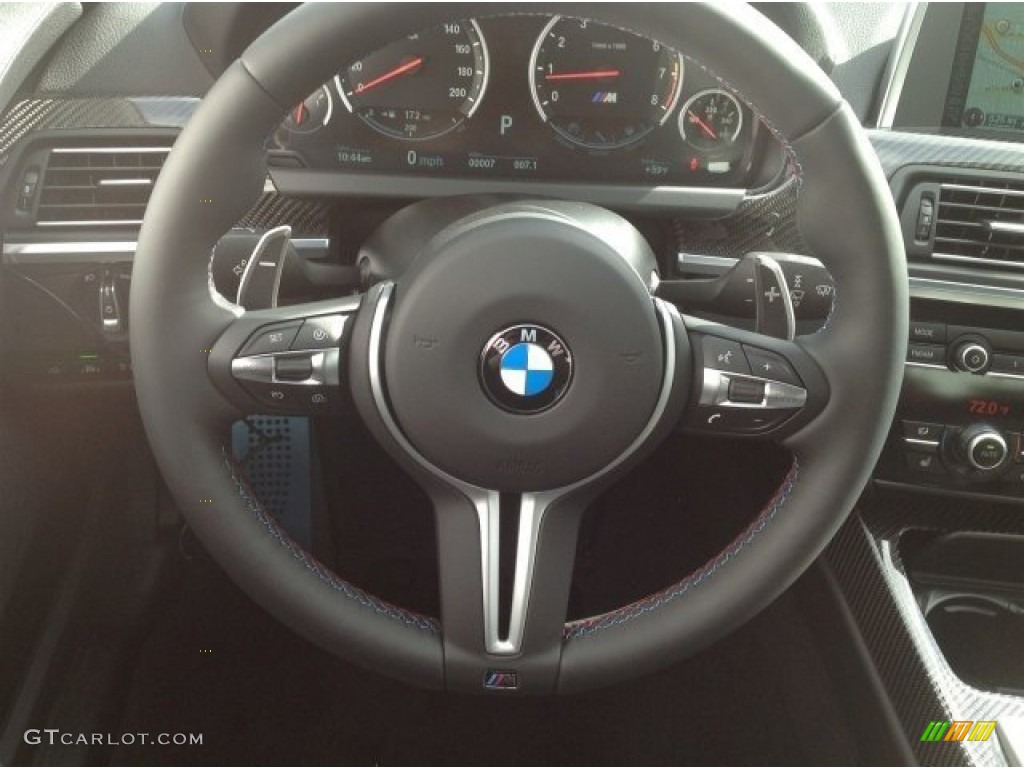 2014 BMW M6 Coupe Black Steering Wheel Photo #90256669