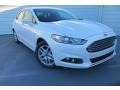 2014 White Platinum Ford Fusion SE EcoBoost  photo #1