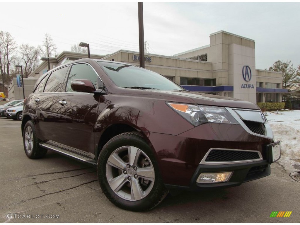 Dark Cherry Pearl Acura MDX