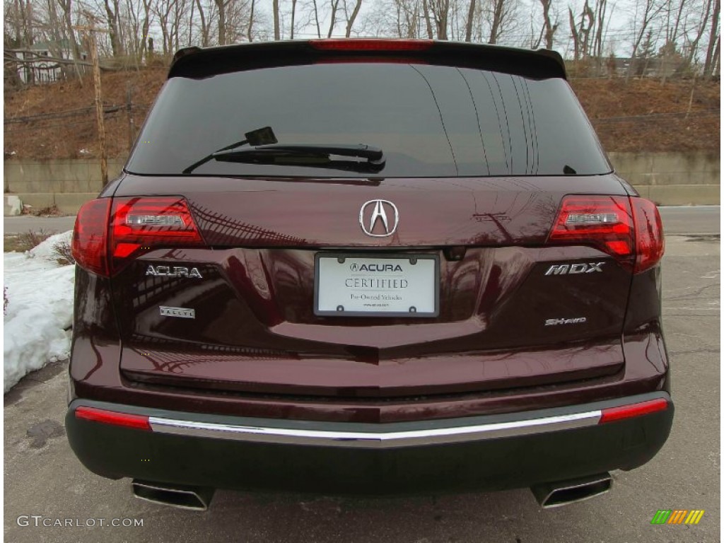 2011 MDX Technology - Dark Cherry Pearl / Taupe photo #5