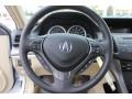 2014 Acura TSX Parchment Interior Steering Wheel Photo
