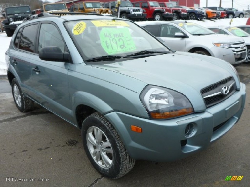 Alpine Frost 2009 Hyundai Tucson GLS Exterior Photo #90259686