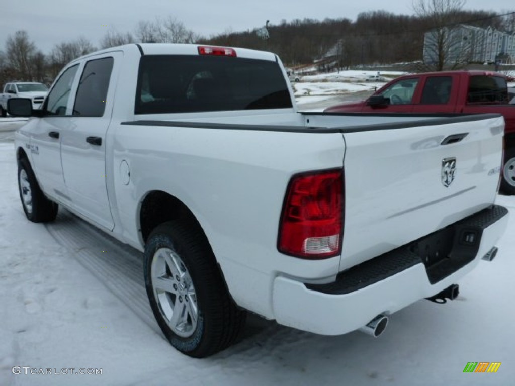 2014 1500 Express Crew Cab 4x4 - Bright White / Black/Diesel Gray photo #2