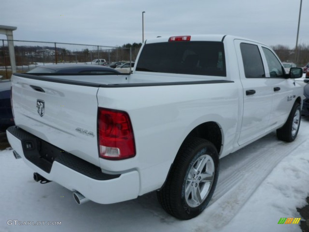 2014 1500 Express Crew Cab 4x4 - Bright White / Black/Diesel Gray photo #5