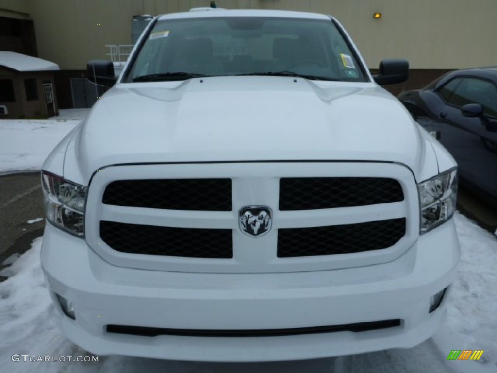 2014 1500 Express Crew Cab 4x4 - Bright White / Black/Diesel Gray photo #9