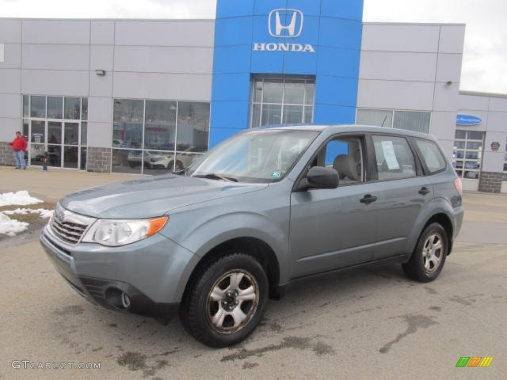 2009 Forester 2.5 X - Steel Silver Metallic / Platinum photo #1