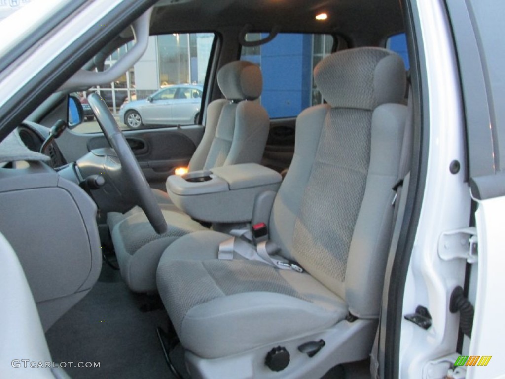 Medium Graphite Interior 2002 Ford F150 XLT SuperCrew Photo #90260763
