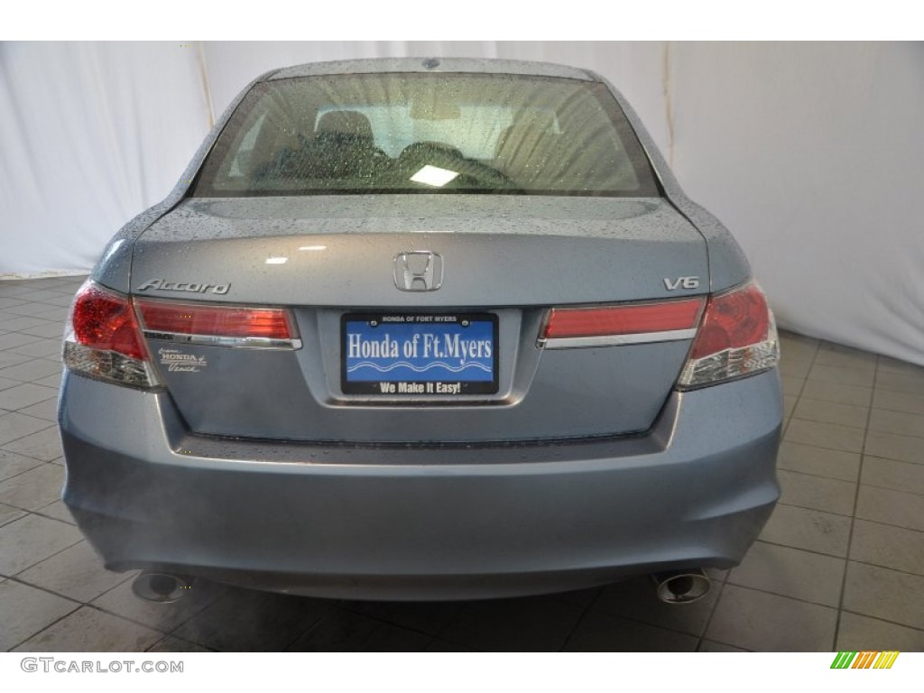 2011 Accord EX-L V6 Sedan - Celestial Blue Metallic / Black photo #7