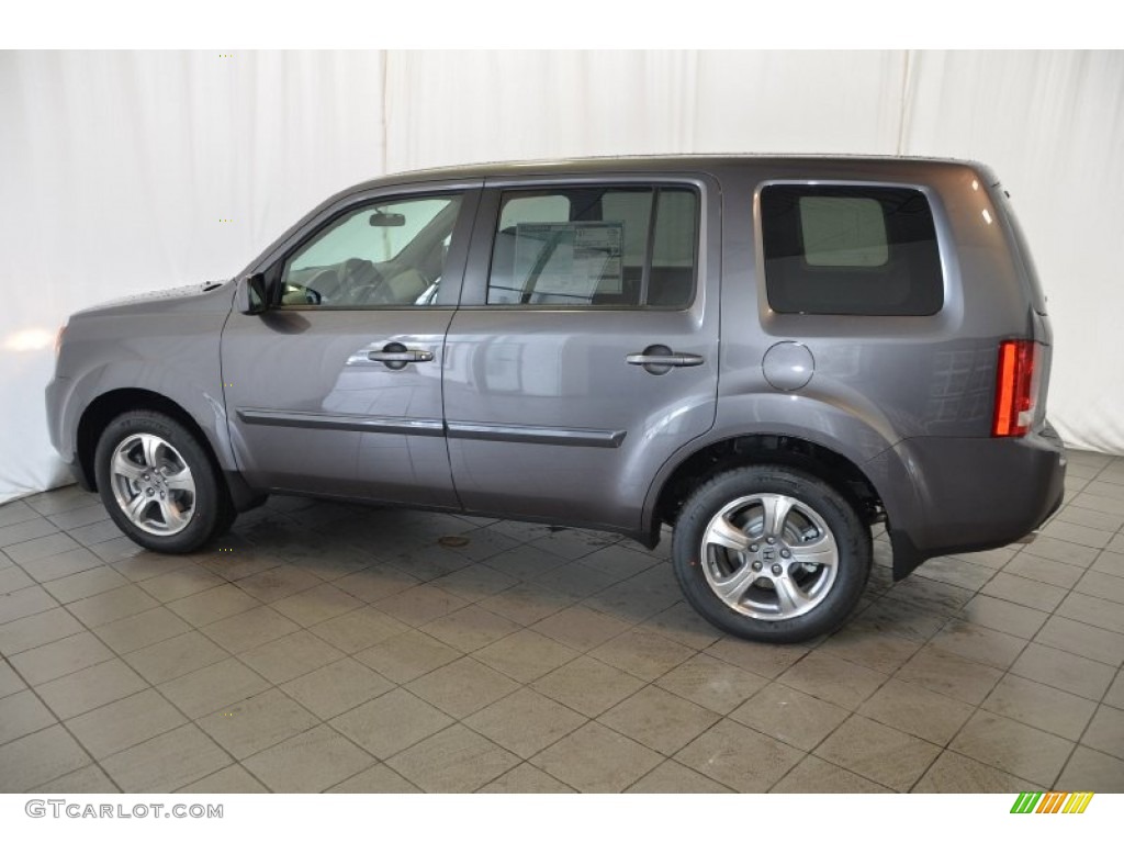 2014 Pilot EX - Modern Steel Metallic / Gray photo #8