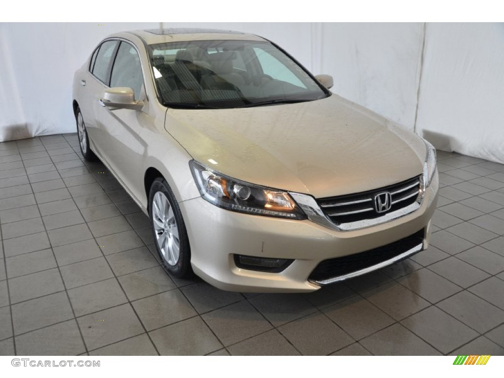 2014 Accord EX Sedan - Champagne Frost Pearl / Ivory photo #1