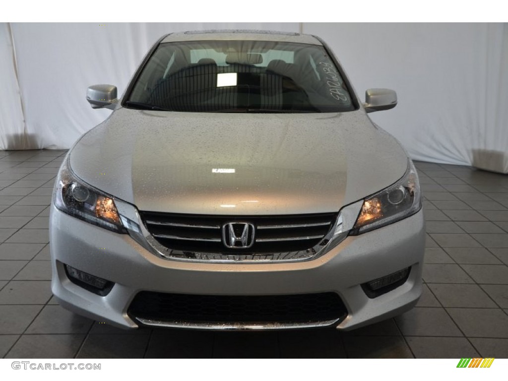 2014 Accord EX-L Sedan - Alabaster Silver Metallic / Black photo #2