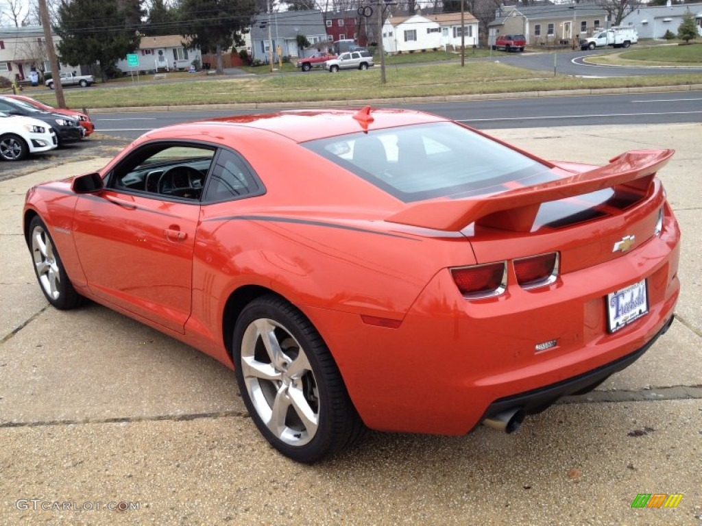 2013 Camaro LT/RS Coupe - Inferno Orange Metallic / Black photo #17