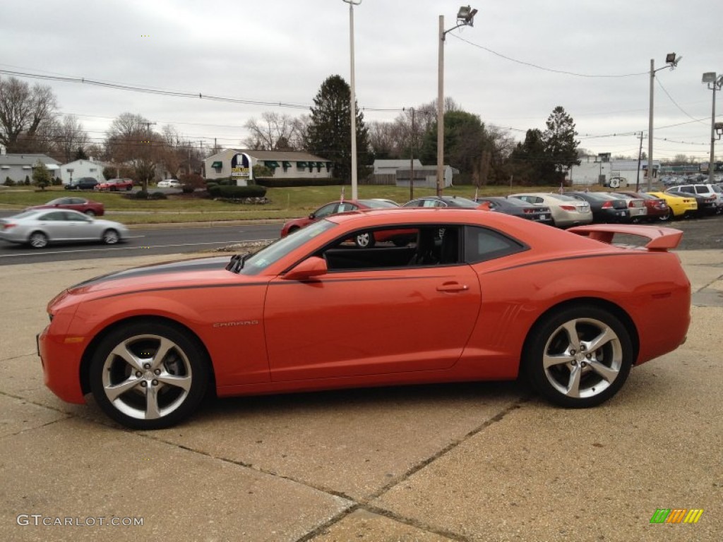 2013 Camaro LT/RS Coupe - Inferno Orange Metallic / Black photo #19