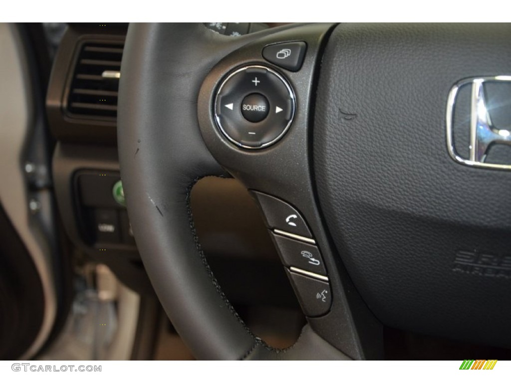 2014 Accord EX-L Sedan - Alabaster Silver Metallic / Black photo #26