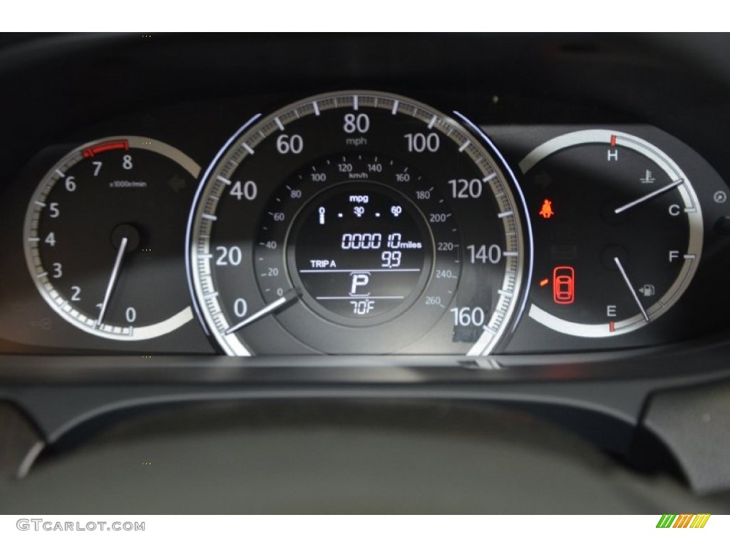 2014 Accord EX-L Sedan - Alabaster Silver Metallic / Black photo #27
