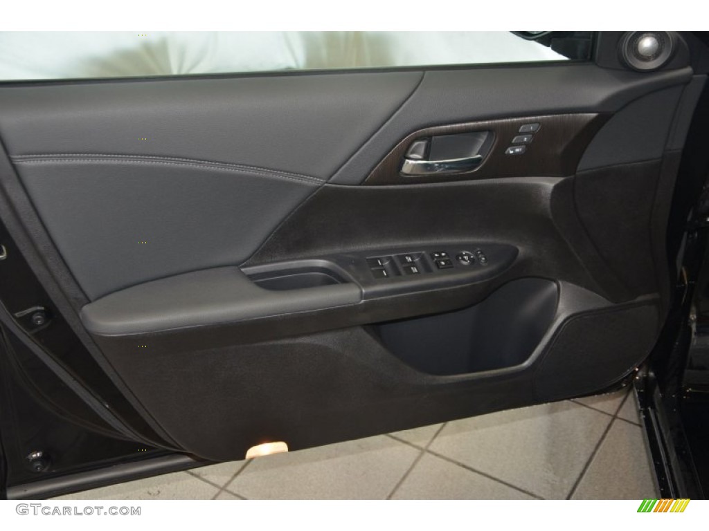 2014 Accord EX-L V6 Sedan - Crystal Black Pearl / Black photo #10