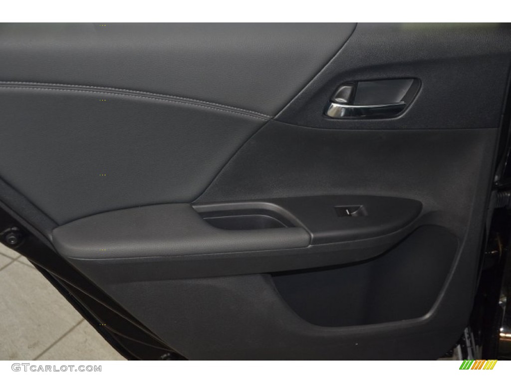 2014 Accord EX-L V6 Sedan - Crystal Black Pearl / Black photo #30