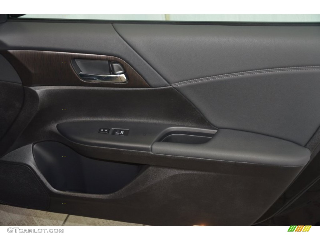 2014 Accord EX-L V6 Sedan - Crystal Black Pearl / Black photo #35