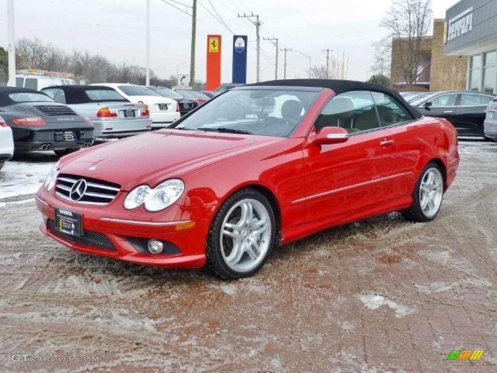 2008 CLK 550 Cabriolet - Mars Red / Cappuccino/Black photo #1