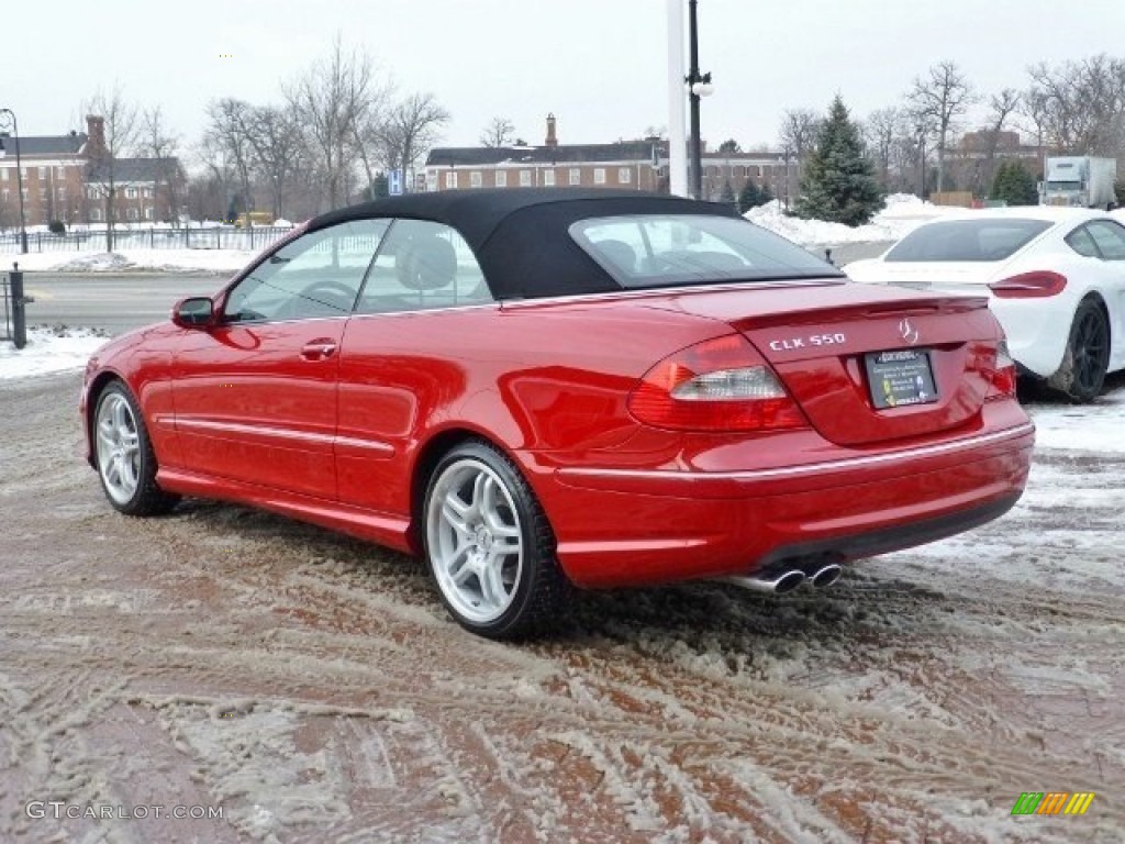 2008 CLK 550 Cabriolet - Mars Red / Cappuccino/Black photo #3