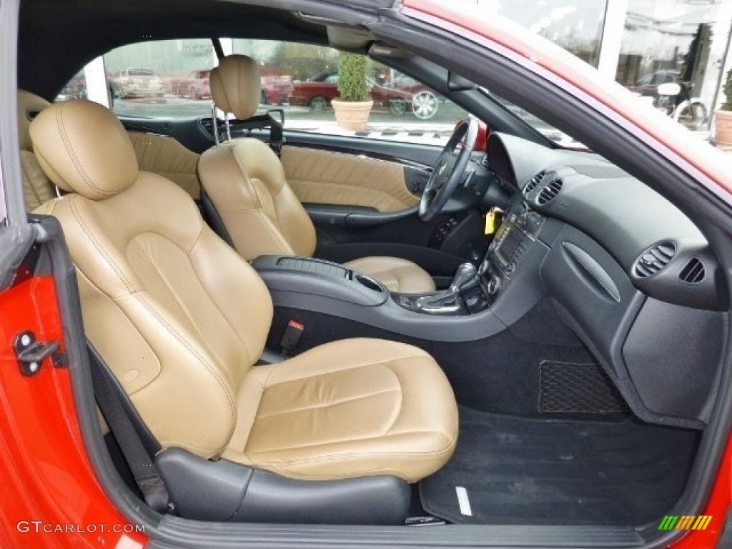 2008 CLK 550 Cabriolet - Mars Red / Cappuccino/Black photo #21