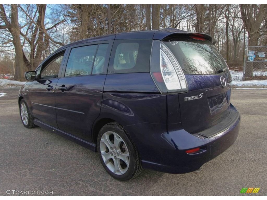 2009 MAZDA5 Grand Touring - Stormy Blue Mica / Sand photo #4