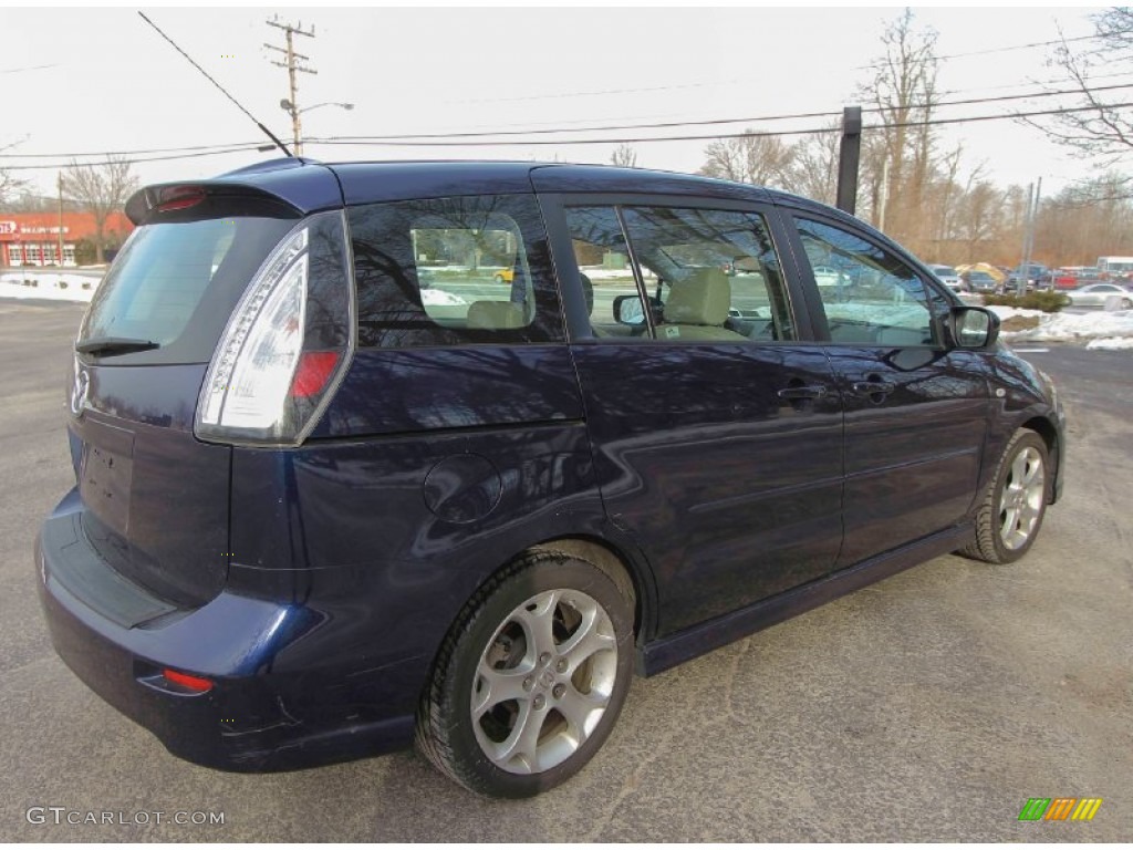 2009 MAZDA5 Grand Touring - Stormy Blue Mica / Sand photo #7