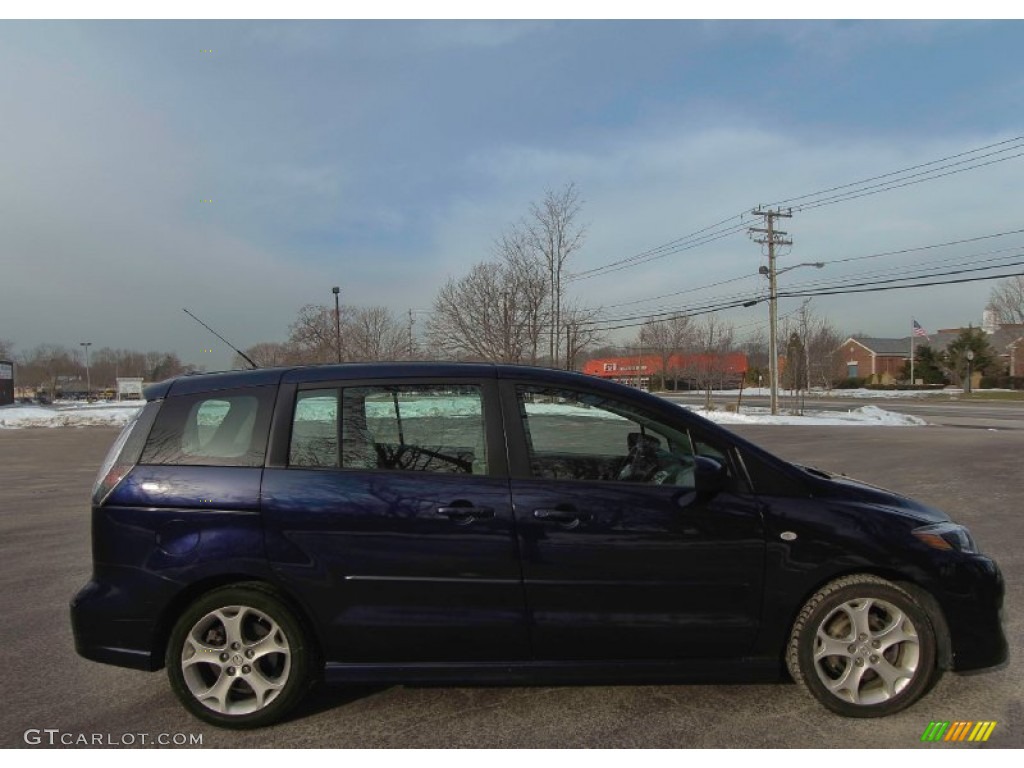 2009 MAZDA5 Grand Touring - Stormy Blue Mica / Sand photo #8