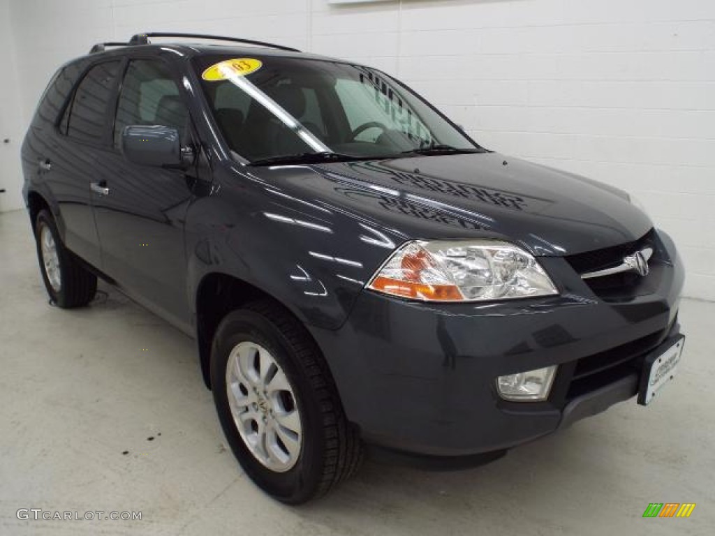2003 MDX Touring - Midnight Blue Pearl / Quartz photo #9