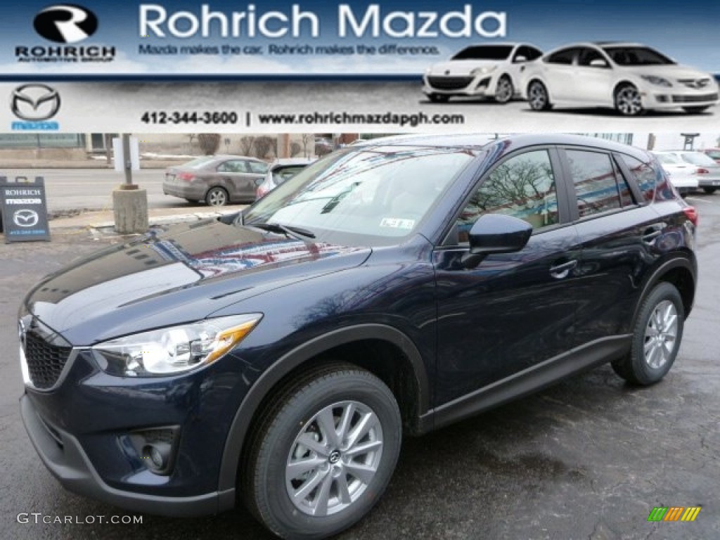 2014 CX-5 Touring AWD - Stormy Blue Mica / Sand photo #1