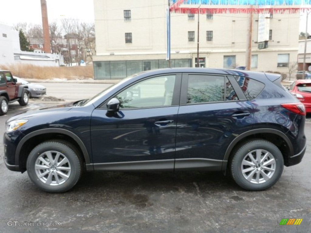 2014 CX-5 Touring AWD - Stormy Blue Mica / Sand photo #2